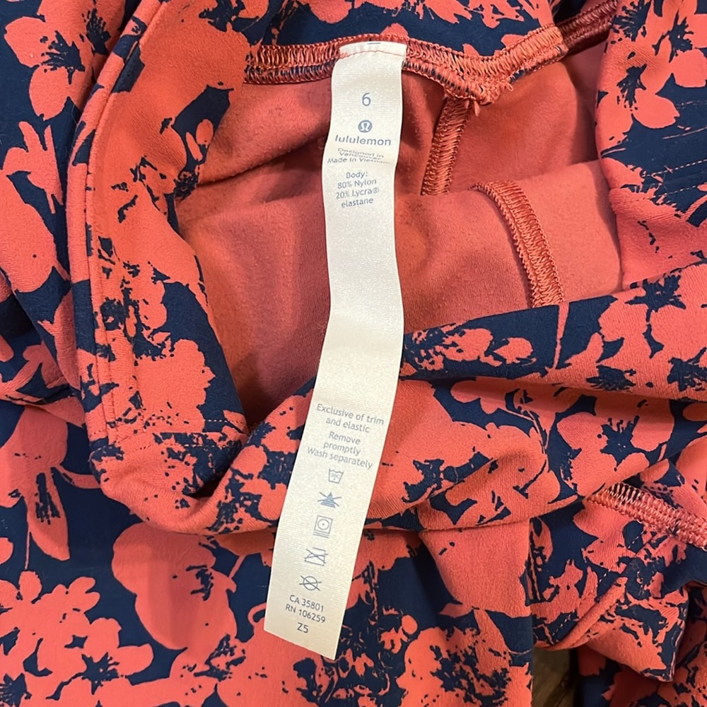 Lululemon All You Do Tight *25" Efflorescent Dark Canyon Onyx Blue Size 6 - Picture 6 of 9